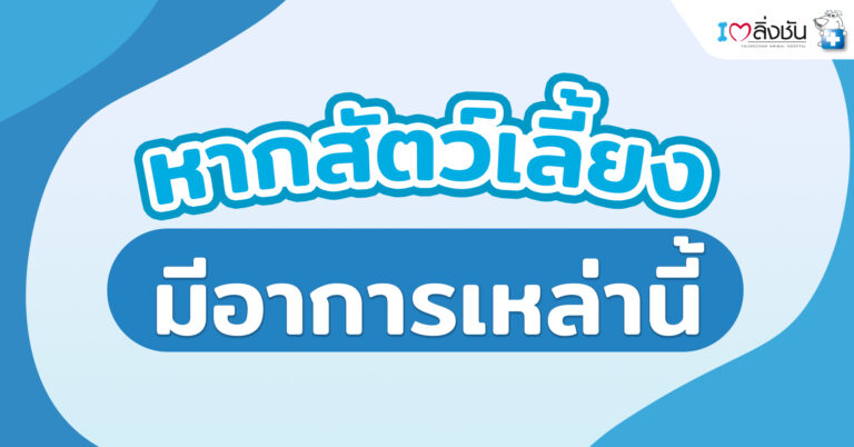 หากสัตว์เลี้ยงมีอาการเหล่านี้