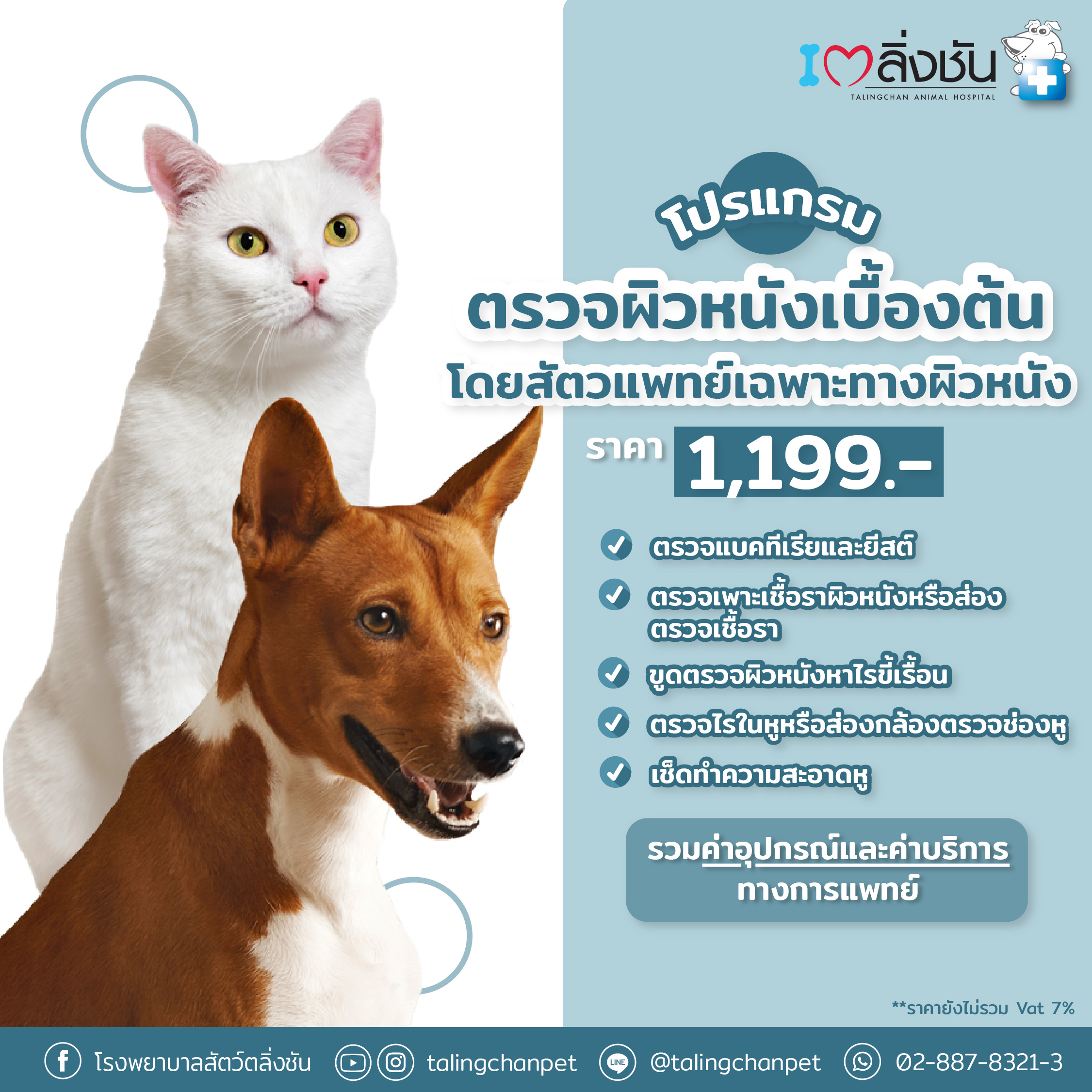 โรคผิวหนังสัตว์เลี้ยง